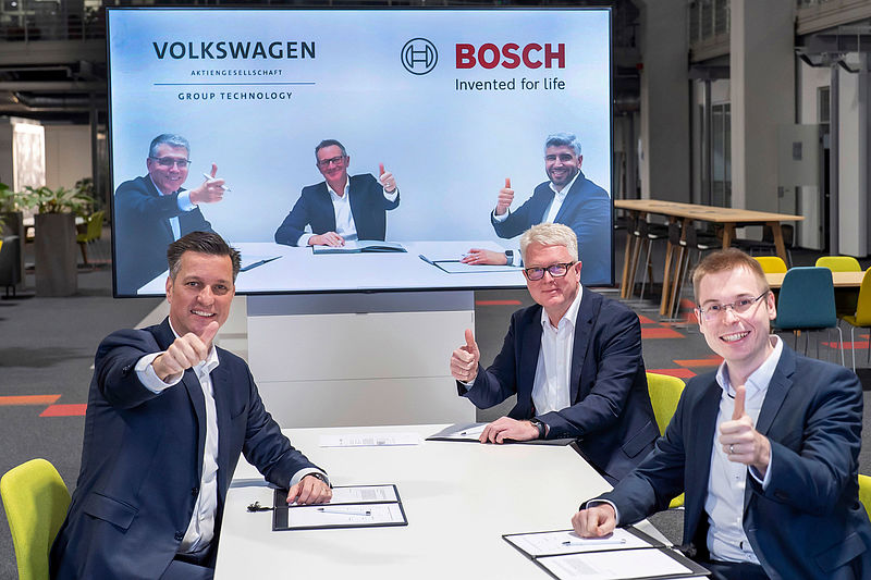 Volkswagen und Bosch wollen Fertigungsprozesse für Batteriezellen industrialisieren
