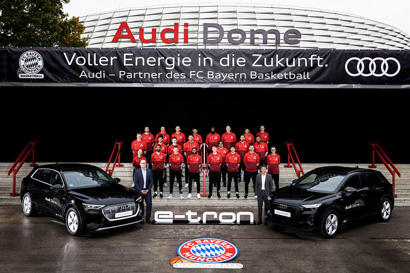 Audi elektrifiziert die Basketballer des FC Bayern