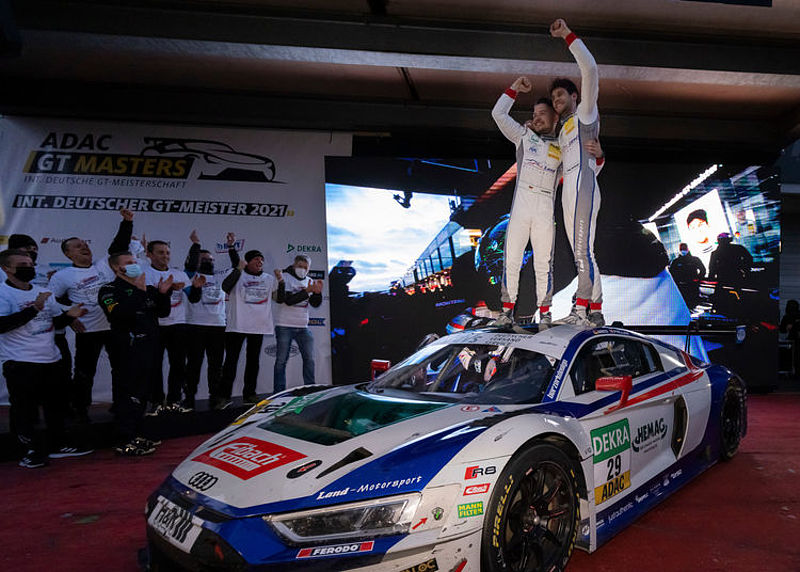 Ricardo Feller und Christopher Mies mit Audi Internationale Deutsche GT-Meister