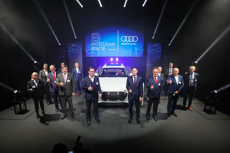 Pionier für E-Mobilität und Nachhaltigkeit: Audi Brussels produziert das achtmillionste Fahrzeug