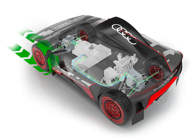 Rallye Dakar: Die Hochvoltbatterie im Audi RS Q e-tron