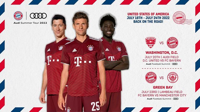 Endlich wieder unterwegs: Audi geht mit dem FC Bayern München zum fünften Mal auf Summer Tour in die USA
