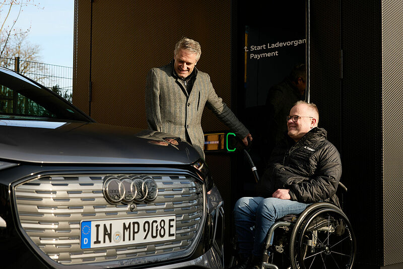 Laden ohne Barrieren bei Audi: Herausforderung angenommen