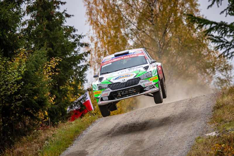 ŠKODA FABIA Rally2 evo Teams feiern Siege in Welt- und Europameisterschaft