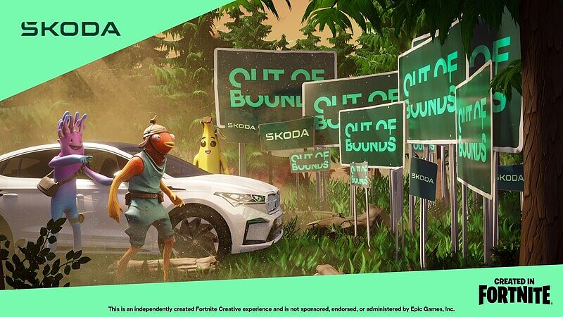 Škoda betritt neues Terrain und präsentiert die Fortnite-Map ,Out of Bounds Odyssey‘