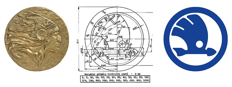Ein Jahrhundert geflügelter Pfeil: Vor 100 Jahren hat Škoda das markante Logo beim Patentamt angemeldet